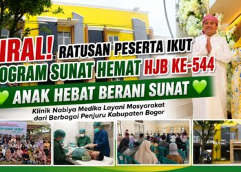 PROGRAM SUNAT HEMAT HJB KE-544 WUJUD KEPEDULIAN SOSIAL UNTUK MASYARAKAT, KLINIK NABIYA MEDIKA HADIRKAN PELAYANAN KESEHATAN BERKUALITAS
