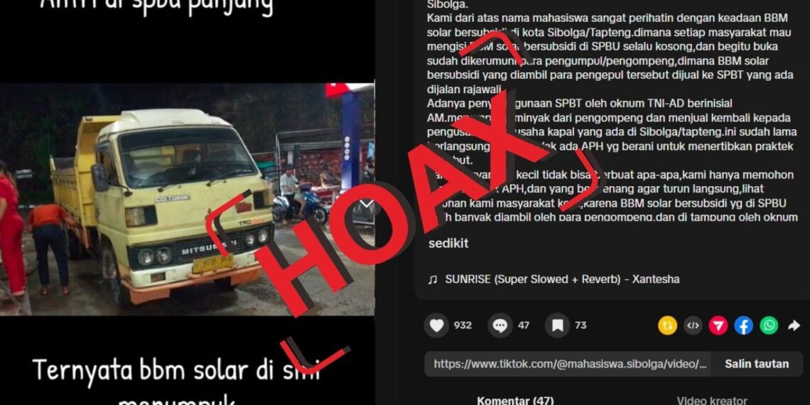 MAHASISWA SIBOLGA BANTAH KERAS ISU PENYELEWENGAN BBM DI JALAN RAJAWALI: “JANGAN TERPROVOKASI BERITA HOAKS!”