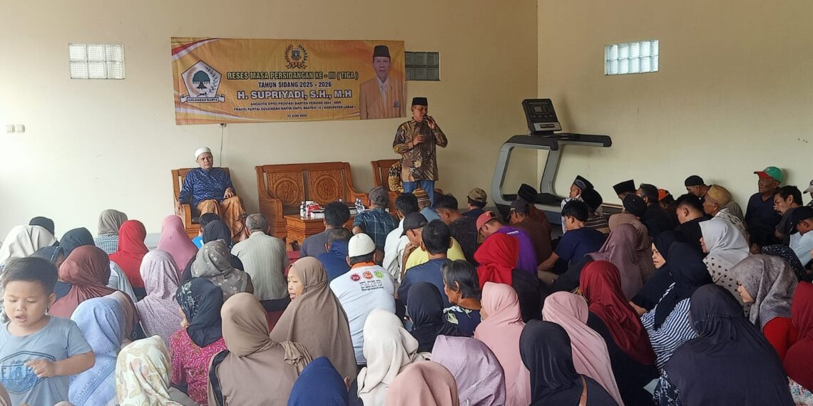 H.Supriyadi,SH,MH Anggota DPRD Propinsi Fraksi Partai Golkar Menyelenggarakan Reses Masa Persidangan Ke 3
