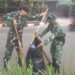Kompak Solid Tanamkan Jiwa Gotong Royong, di Dalam Memperindah Lingkungan Kerja