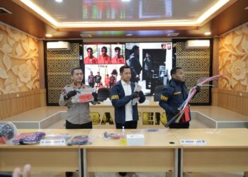 Ditreskrimum Polda Banten Berhasil Ungkap Dua Kasus Curanmor dan Kepemilikan Senjata Api Rakitan, Amankan Enam Tersangka dan Belasan Kendaraan Hasil Kejahatan