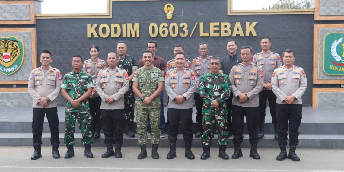 Perkuat Sinergitas Forkopimda, Kapolres Lebak Kunjungi Kajari Lebak, Dandim 0603/Lebak, dan Danbrigif 14/Mandala Yudha