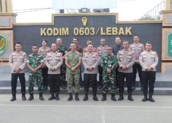 Perkuat Sinergitas Forkopimda, Kapolres Lebak Kunjungi Kajari Lebak, Dandim 0603/Lebak, dan Danbrigif 14/Mandala Yudha