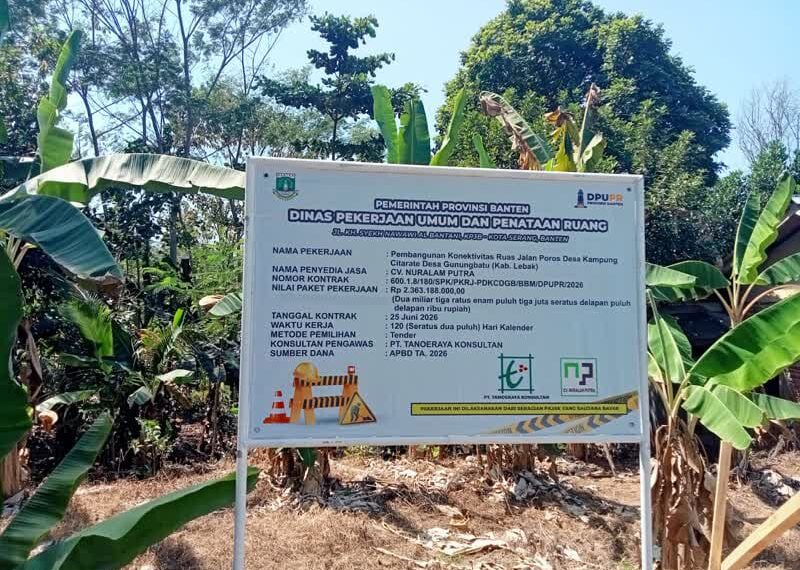Warga Desa Gunung Batu Sambut Baik Pembangunan Jalan Poros Kampung Citarate Senilai Rp2,3 Miliar
