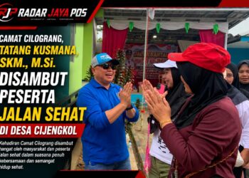 Camat Cilograng Buka Jalan Sehat HUT RI ke-81 di Desa Cijengkol, Ajak Warga Jaga Persatuan