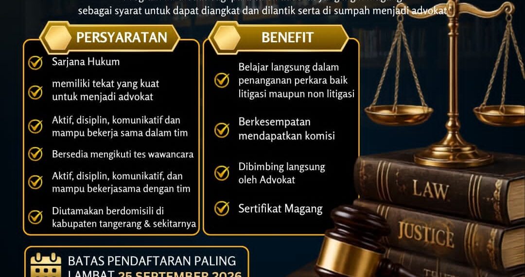 Program Magang Advokat: Kerja Sama MIG Law Office, IKAPI, dan LBH Bintang Sembilan Nusantara — Langkah Awal Menuju Pengangkatan dan Pengambilan Sumpah Advokat