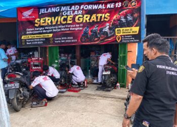 JELANG MILAD KE-13, FORWAL GELAR SERVICE GRATIS UNTUK WARGA CILOGRANG